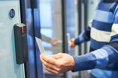 A keycard user having access control problems.