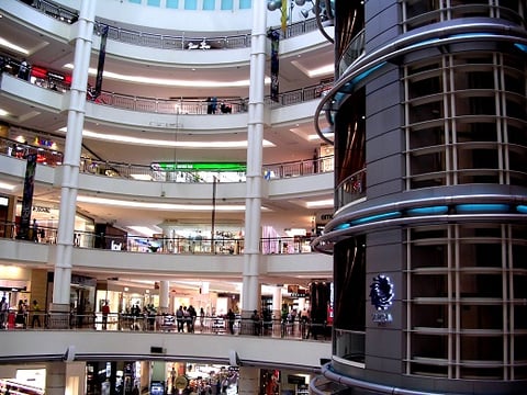 Large Commercial Building Interior - Mall