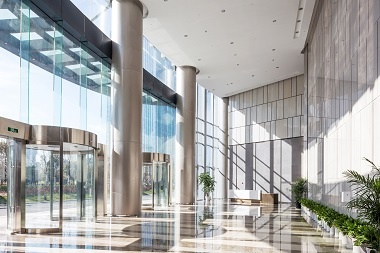 empty hall in the modern office building